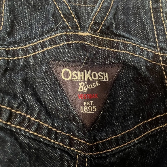 OshKosh B'gosh Kids Denim Overalls - Blue 6 mths - Picture 5 of 6